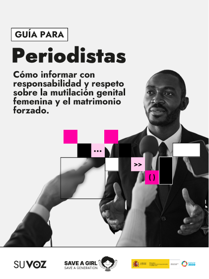 Guia_PeriodistasBuenasPracticas portada de la Guía para periodistas con imagen de hombre en blanco y negro, con texto introductorio